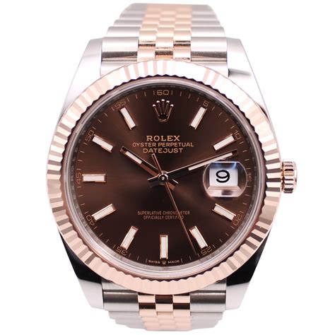 rolex datejust chocolate dial 41|Rolex Datejust 41mm 126331.